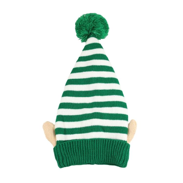 

Acrylic Knitted Beanies Hat Cosplay Leprechaun Headwear Lightweight Headgear For Unisex 1 зелёный
