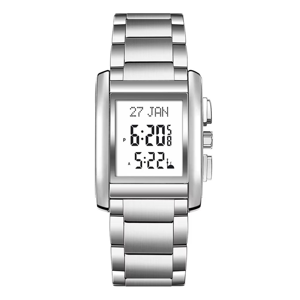 Muslim Multifunctional Prayer Watch Qibla Direction Indicator Unisex Elegant Islamic Worship Watch