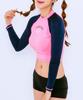 Dangun Raglan Colorblock Long Sleeve Rash Guard