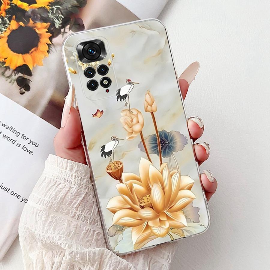 For Xiaomi Redmi Note 11 Pro 11S 4G Phone Case Luxury Painted TPU Cover for Redmi Note11 4G Global Soft Silicone Fundas Capa