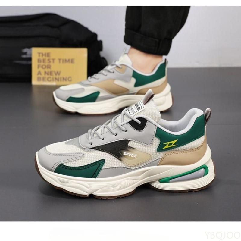 Men's summer breathable fashion versatile shoes wear-resistant mesh sports shoes casual comfortable thick soled men's sneakers