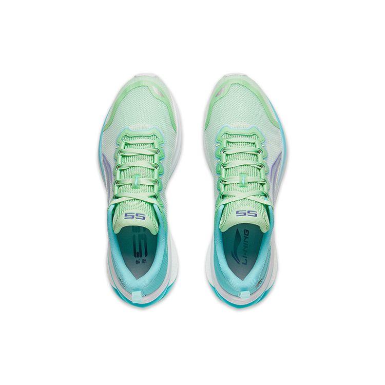 Li Ning Wu Shi 5S 3.0 V2 Versatile Shock Absorbing Non-Slip Wear-Resistant Low-Top Running Shoes Men Sneaker Green Blue ARST023-3