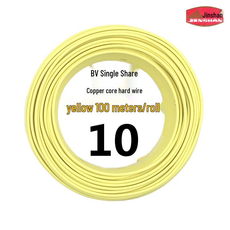 Jinshan 2.5 Sq Mm Copper Core BV1.5/4/6 Single-Strand Flame Retardant Cable