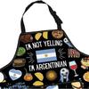 G2TUP Argentina Aprons With Pocket Argentinan Flag Apron Buenos Aires Sun Gifts Argentinian Kitchen Apron