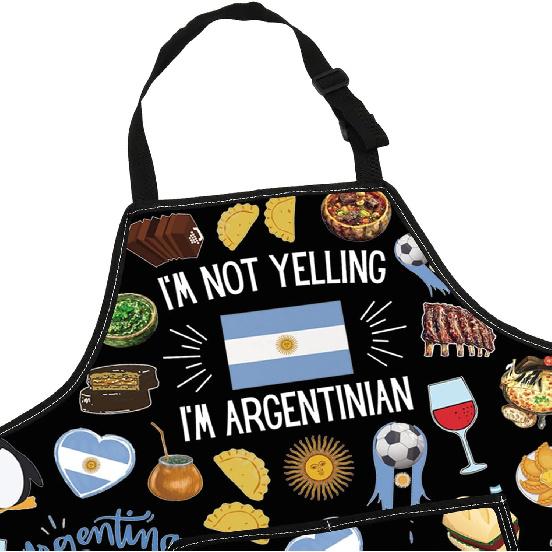 G2TUP Argentina Aprons With Pocket Argentinan Flag Apron Buenos Aires Sun Gifts Argentinian Kitchen Apron