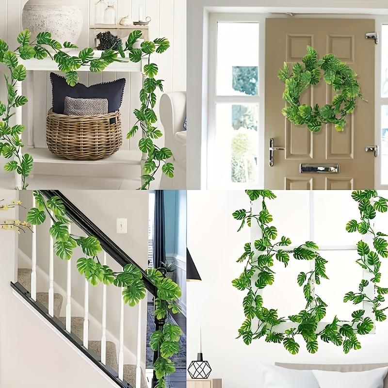 Plastic Tropical Plant Hanging Vine Garlands Birthday Wedding Decoration Indoor Outdoor Home Garden Patio Jungle Themed Parties
