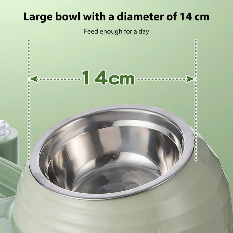 Pet Food Water Bowl Cat Food Dishes Snail Shape 16-degree Tilted Dispenser Dish For Apartment Travel Car Crate House Kennel