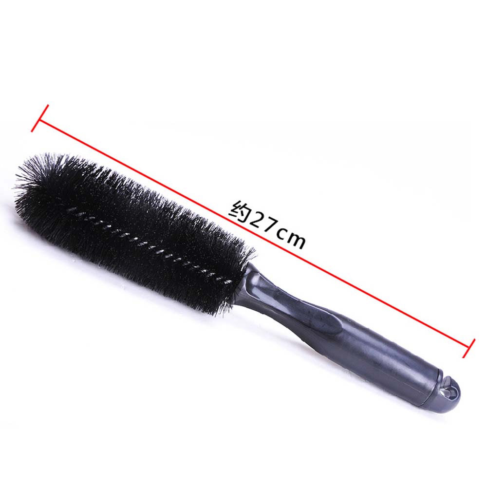 Cleaning Tool with Handle Rim Scrub Brush Detailing Cleaning Brush Car Wheel Brush Tire Cleaner