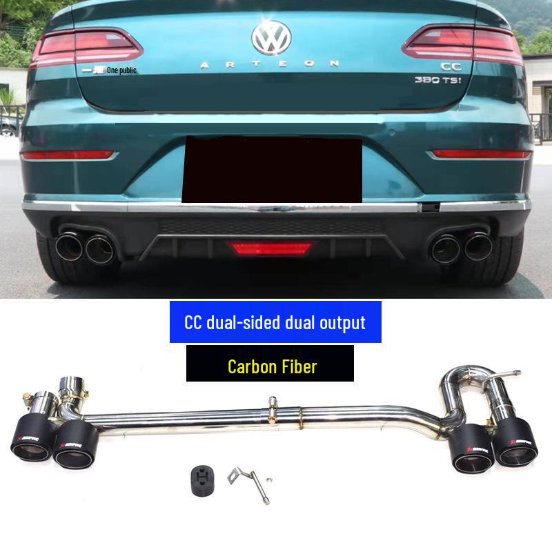 Volkswagen CC Lamando exhaust mods: dual, quad, stainless steel, carbon fiber, black tips.