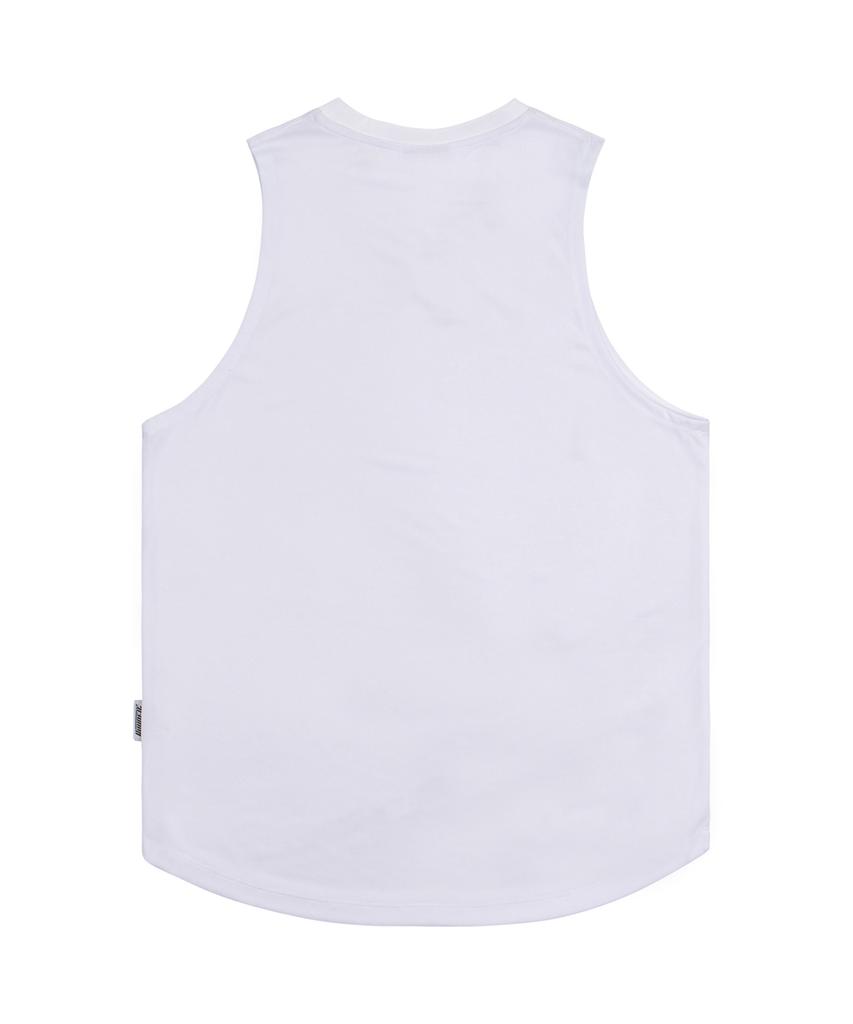 Hyeonpiteu Basic Mesh Sleeveless-[White]