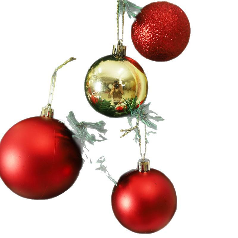 Colorful Christmas Tree Matte & Shiny Ball Decorations for Shopping Mall Ceiling