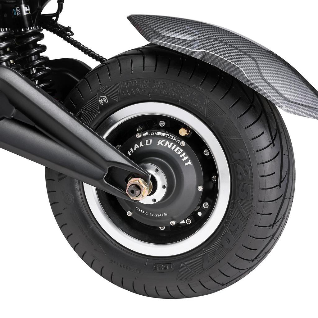 HALO KNIGHT T107MAX All-Terrain Electric Scooter 4000W Dual Motor 72V50Ah Battery 13 Inch Vacuum Tire Outdoor Riding Off-Road E-Scooter