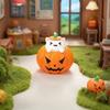 Cartoon 3D Printed Pumpkin Cat Statue Exquisite Miniature Sculpture Toy Figures  Party