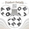 26 Pieces 3D Car Letter Sticker Alphabet Installation Vehicle Body Decal Auto for Door SUV