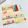 Montessori Wooden Colorful Alphabet Number Puzzle Kids Intelligent Matching Game Preschool Children Early Educational Toys Gifts