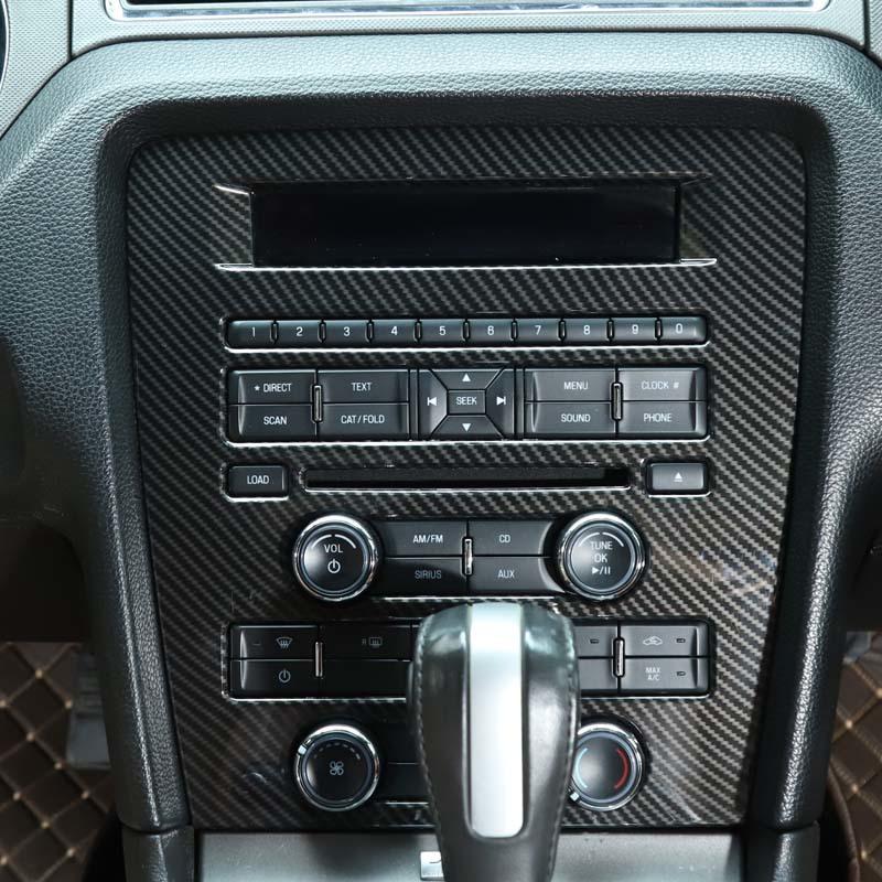 Autocolante de acoperire decorative pentru panoul de navigație cu control central al mașinii, potrivite pentru Ford Mustang 2009-2013, accesorii interioare ABS