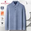 MONTAGUT Men's Warm Collared Knit Sweater