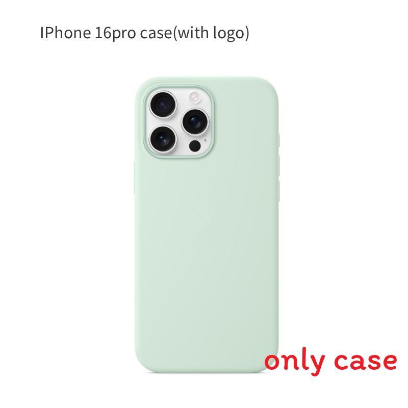 Iphone16 Pro For Solid Color Magnetic Silicone Phone Protective Case With Logo