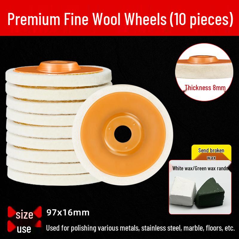 Aluminum Alloy Polishing Wheel for Angle Grinder - Metal Mirror Finish Tool for Stainless Steel
