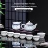 Jingdezhen Blue & White Linglong Ceramic Gongfu Tea Set