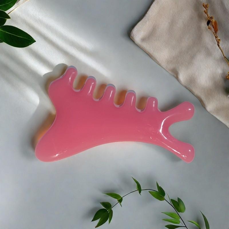 Многофункциональная массажная расческа и скребок Гуаша из смолы