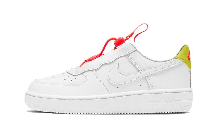 Nike Force 1 Toggle White Bright Crimson PS CU5287-102 28