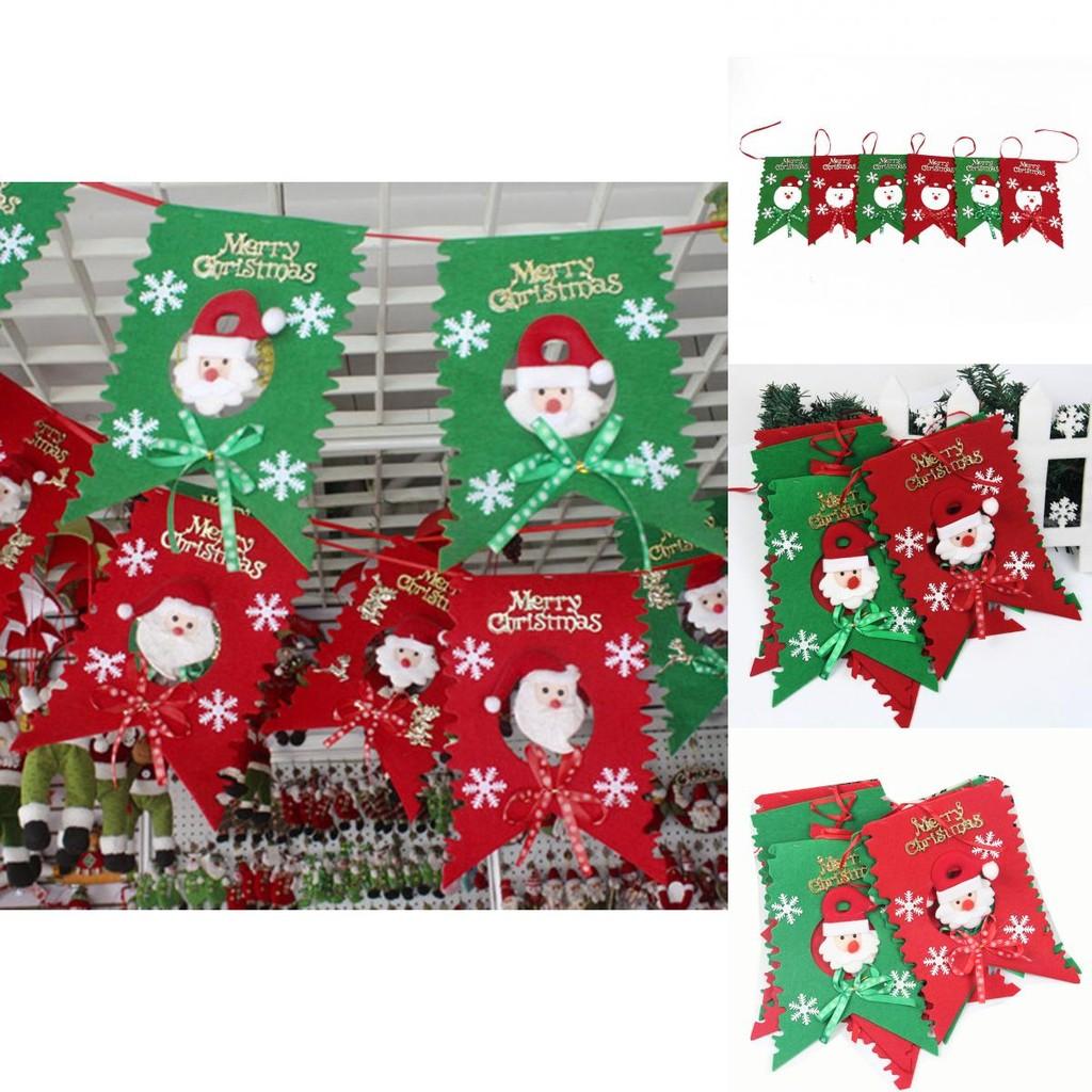 Christmas Santa Claus Pattern Banner Set With Unique Design For Holiday Wall Art And Celebrations