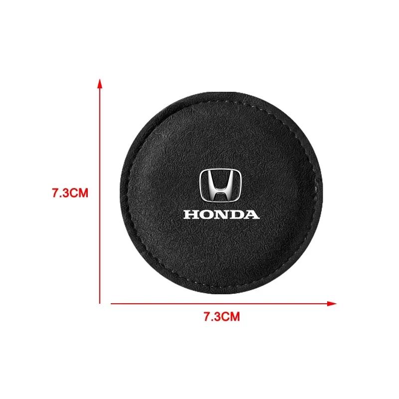 2025 Hot 2Pcs Car Coaster Water Cup Bottle Holder Mat Anti-slip Pad Accessories For Honda Civci Prelude FIT City CRZ CRX Jazz D