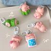 New 3D Piggy Keychain Cute Creative Cute Piggy Series Cartoon Animal Backpack Pendant Couple's Best Friend Gift Accessories