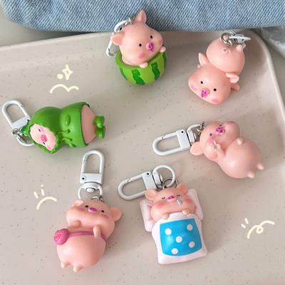 Nouveau Porte-clés Tirelire 3D Mignon Créatif Série Tirelire Mignonne Animal de Dessin Animé Pendentif Sac à Dos Meilleur Ami Cadeau Accessoires