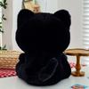 Fluffy Cartoon Plush Animal Doll Stuffed Doll Black Gray Kitty Dolls Cat Plush Toy  Car Decor