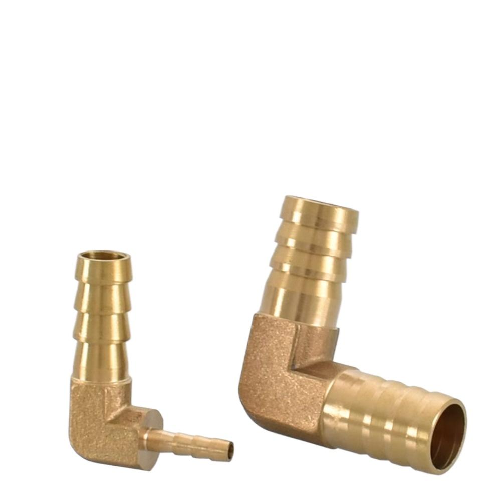 Equal Reducer 4 5 6 8 10 12 13 14 16 19 25 Mm Hose Barb Bend Elbow 90 Degree Brass Pipe Fitting Connector Adapter Water Gas Oil