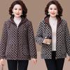 Middle-aged Autumn and Winter Fleece Warm Woolen Jacket, New Mother's High-end Mink Fleece Women's Plus-size Top