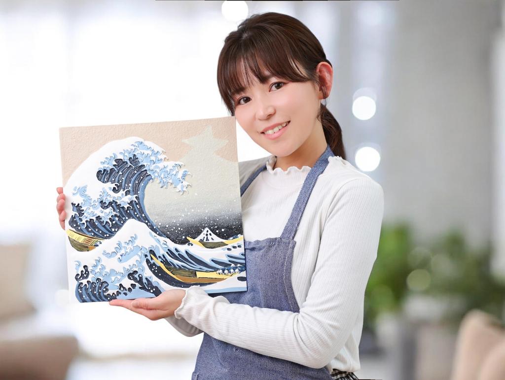 3D Art with Famous Paintings  Katsushika Hokusai [Thirty-Six Views of Mount Fuji] [The Great Wave Off Kanagawa]  No Preparation Required  Includes