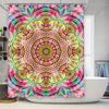 Bunter Mandala-Duschvorhang Abstraktes Aquarell-Design für Badezimmer-Dekor 72 x 84 Zoll