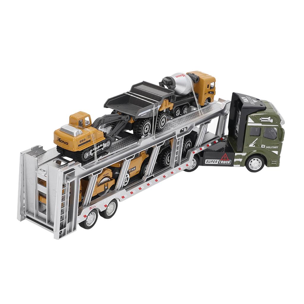 7 v 1 Transportní nákladní auto Hračka Slitina Funkce natahování Model nosiče Hračka se 6 malými