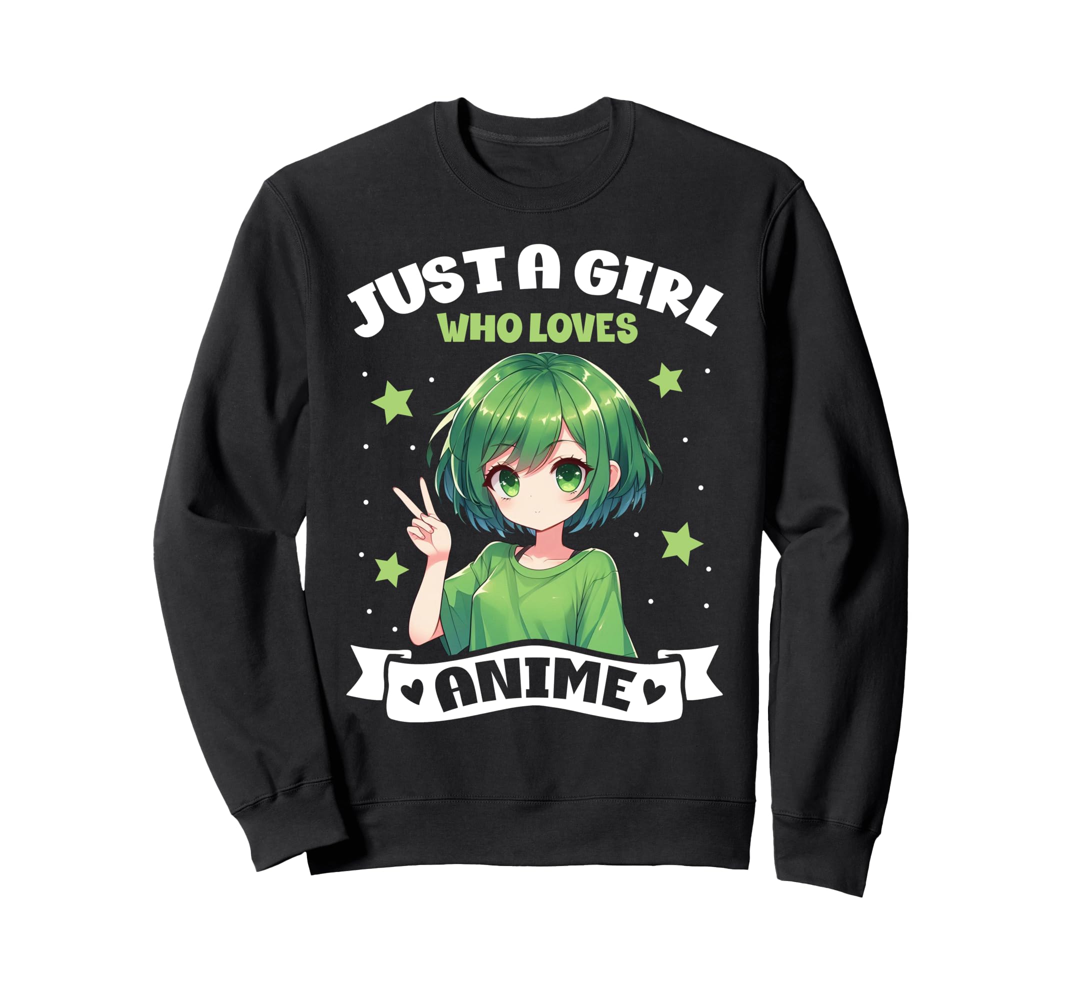 Cute anime merchandise for girls who love anime Japanese sweatshirt - чёрный