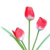 Solar Tulip Garden Light 3 Branches Waterproof Outdoor Solar Tulip Flower LED Stake Light for Patio