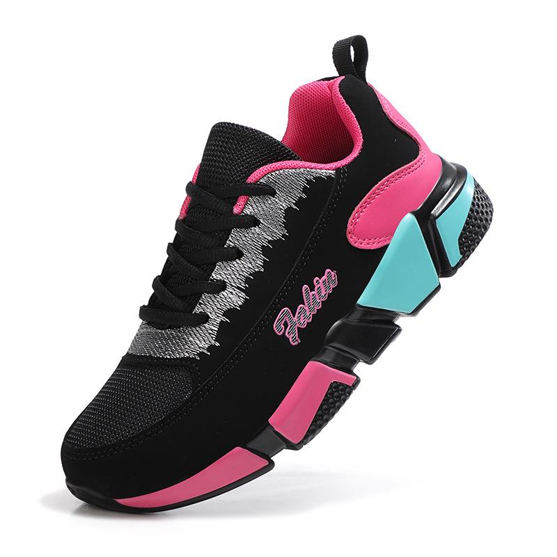 Breathable Mesh Women Sneakers Fashion Lace-up Casual Sports Shoes Non-slip Running Shoes Outdoor Trainers Size 33-40