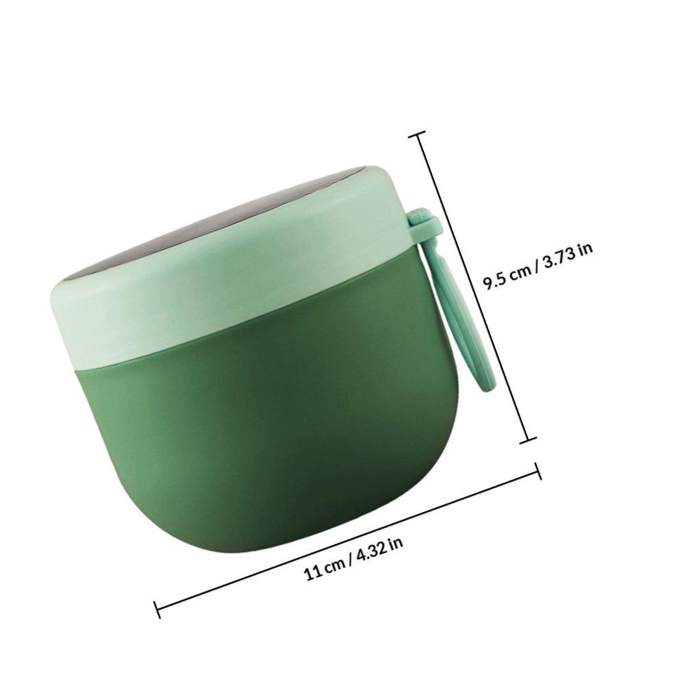 Portable Stainless Steel Breakfast Cup 450Ml Anti-Leak Oatmeal Container for Outdoor Travel Office Multi-Purpose Food Drink