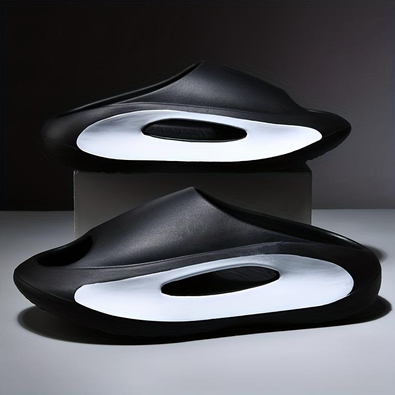 Men's Fashion Slides, Casual Non Slip Slippers, Open Toe Shoes For Indoor Outdoor Beach Shower, Spring And Summer