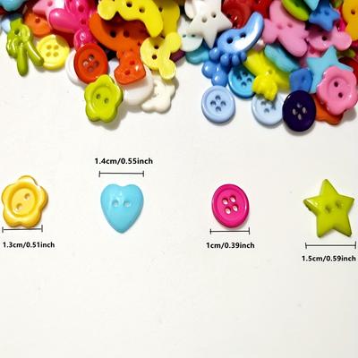 30/100 bunte gemischte Plastikknöpfe Heim-DIY Nähzubehör Bekleidungszubehör Materialien