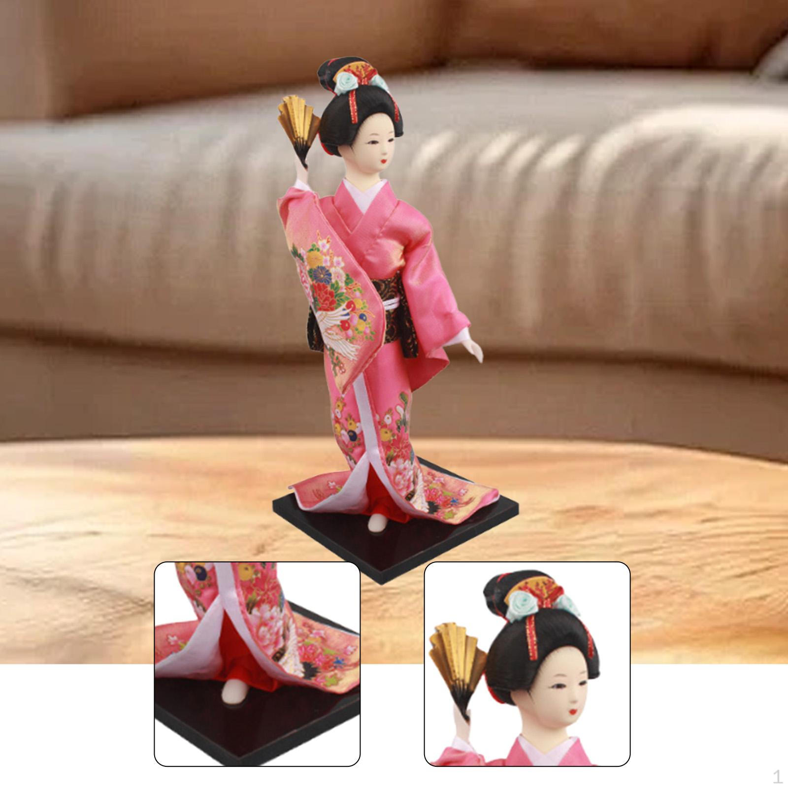 

Этническая японская гейша азиатская кукла коллекционная фигурка украшение кимоно леди статуэтка R1217