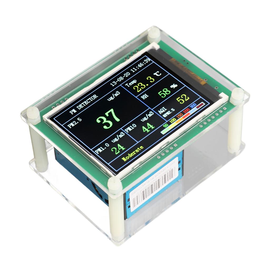 Detektor PM2.5 Monitor Jakości Powietrza W Pomieszczeniu PM1.0 PM2.5 PM10 HCHO CO2 Czujnik Temperatury i Wilgotności