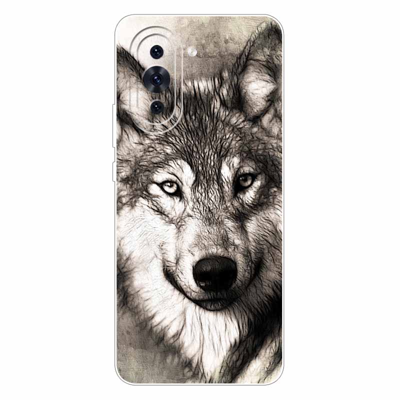 For Huawei Nova 10 Case Fashion Silicone Soft Cat Lion Back Cover for Huawei Nova 10 Case Protection Nova10 Cool Cartoon Shells
