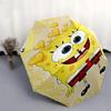 1pc SpongeBob SquarePantsOpen/Close Umbrella-Windproof, Compact Travel Umbrella, Sturdy 8-Rib Shaft, Outdoor Accessory, 1081