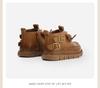 Autumn/Winter Non-slip Soft Sole Baby Walker Boots - British Style for Boys & Girls, Plus Velvet Leather
