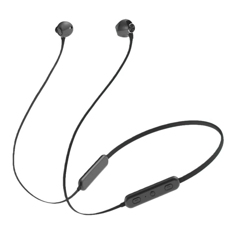 

soaiy X8 Wireless Bluetooth Headphones, Neckband-Style Running Sports Music Earphones, Semi-In Long Battery Life Headset, Black чорний