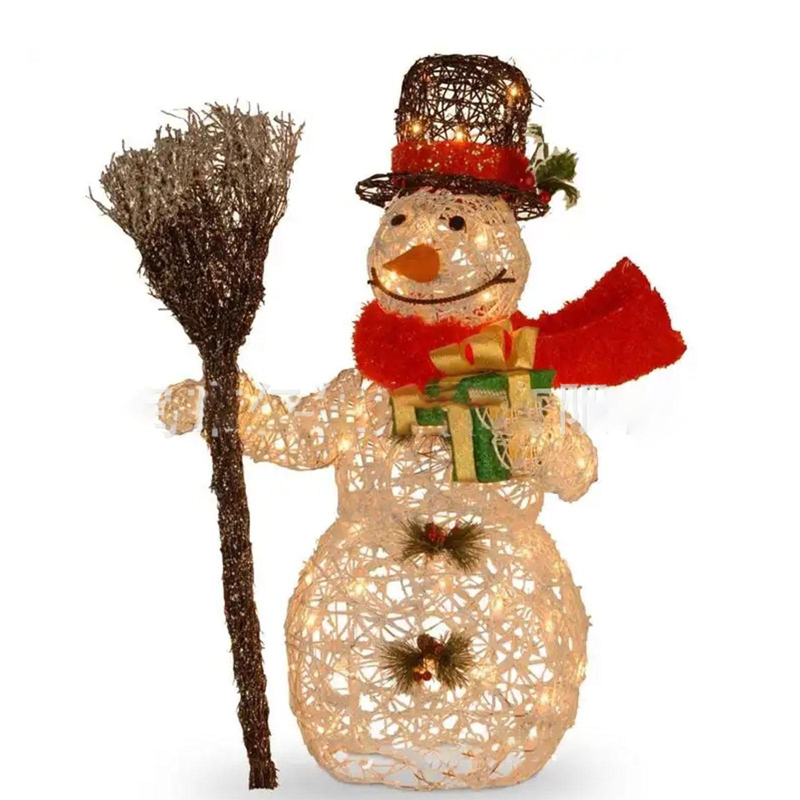 

Різдвяні вуличні прикраси Сніговик Санта Собака Акриловий декор для саду Вивіски для двору зі світлодіодними ліхтарями Доріжка на задньому дворі Різдвяний декор