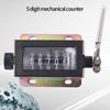 D67‑F 5 Digit Mechanical Resettable Manual Hand Pull Stroke Tally Counter
